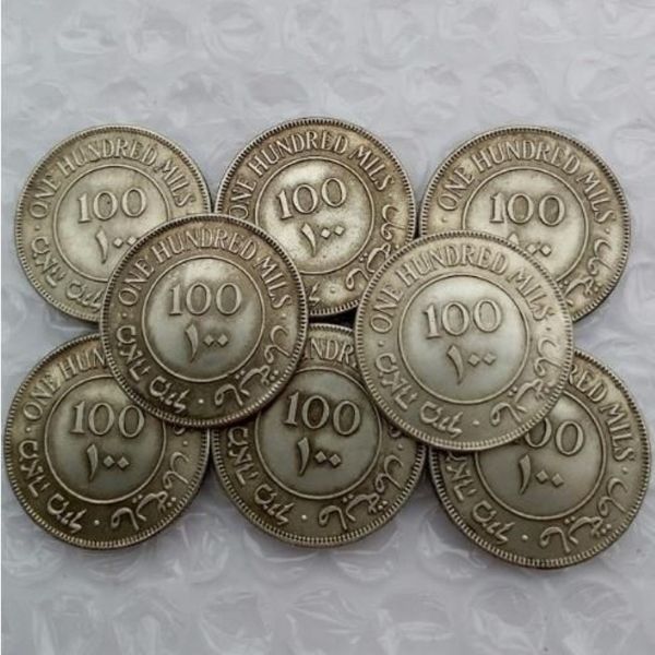 Israel, Palestina, mandato británico, 100 Mils, juego completo 1927-1942, 8 Uds., promoción de monedas de plata, fábrica barata, bonitos accesorios para el hogar 231h