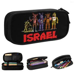 Étui à crayons Israël Fazbear Cur crayon Cases for Student Grand Sacs de rangement Sacs de bureau