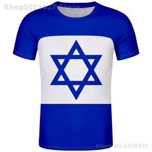 ISRAEL camiseta diy gratis nombre personalizado número isr camiseta bandera de la nación il judaísmo país árabe hebreo árabe imprimir ropa 220609