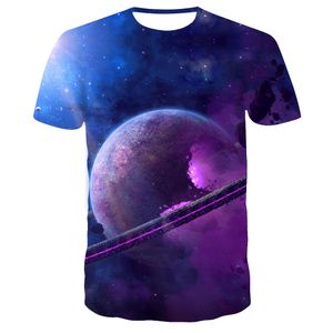 Zomer Stijl Mannen T-shirt 3D Print Star Galaxy Universe Ruimte Afdrukken Kleding voor Mannen Korte Mouwen Top T-shirts T-shirt S-6XL