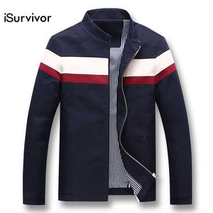 Isurvivor 2018 Men Spring Patchwork Jackets en Coats Jaqueta Masculina mannelijke Casual Fashion Slim gemonteerde ritsjacks HOMBRE