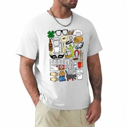 het is altijd zonnig carto art T-shirt sweatshirts oversized t-shirts plus size t-shirts zomer top heren lg mouw t e8yX #