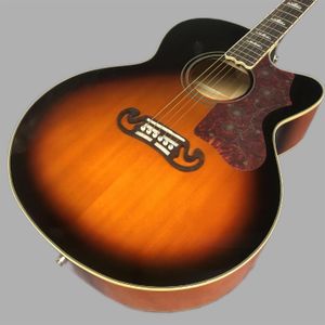 Meilleur moule J200 de 43 pouces, guitare acoustique laquée Sunset 258