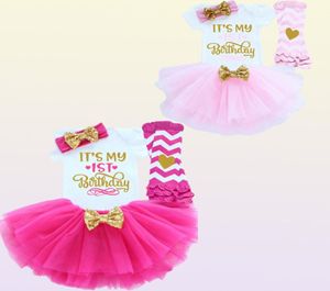 It039s Mijn Eerste Verjaardag Kleding Herfst Winter Meisjes Jurk Doopjurken Lange Mouw Kleding Tutu Party Outfits 24M Q12231506526