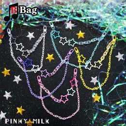 Ita sac chaîne accessoires décoration couleur bonbon acrylique bricolage sac chaîne chaîne suspendue pour ita sac embellissement accessoires 240201
