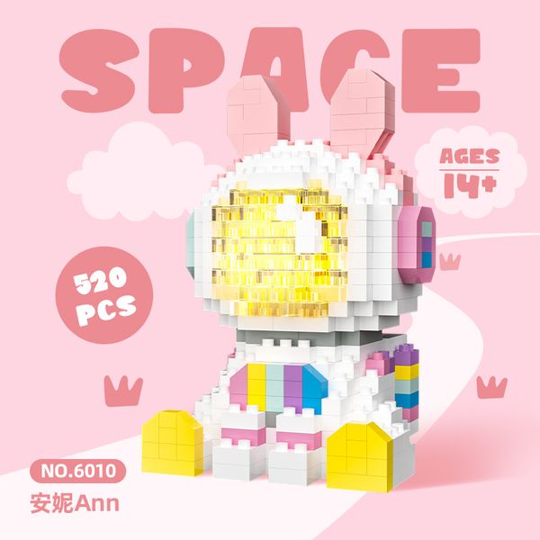 Jouet fusée Itachi Uchiha, bloc d'astronaute, Figurines de dessin animé, destructeur d'étoiles, bloc de construction, petites particules, Figurines lumineuses, jouet pour enfant, cadeau de noël