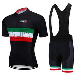 Maillot d'équipe de cyclisme sur piste ITALIA Ropa Ciclismo pour homme vtt été maillot de cyclisme bas vêtements