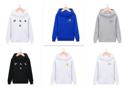 Italiaans merk herenontwerper Hoodie, herenhoodie ontwerper Pra Hooded Sweatshirt, oversized pullover -trui, heren en dames paar merk Hoodie Top, 36 kleuren