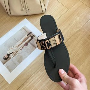 7a Top Quality Woman Flat Talon Slippers Italian Brand Mo Schino Flip Flops Fashion Designer Black Blanc Sandale Summer Voyage Sliders Outdoors Piscine Slide Sandale Mule