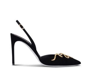 Italiaanse ambachtslieden Renes Margot Jewel Sandals schoenen kristal-verrukt Caovilla Strappy High Heel Feest trouwjurk Lady Gladiator Sandalias met doos EU35-42