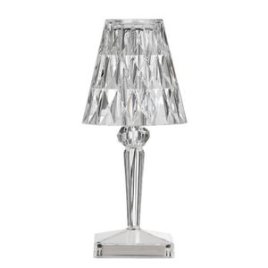 Italiaans ontwerp Acryl Kartell Batterij Lamp LAD LED NACHT LICHT TOUCH USB Briljante bloemlampen Room Hotel Decor 3043