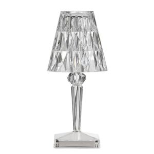 Italiaans ontwerp Acryl Kartell Batterij Lamp LAD LED NACHT LICHT TOUCH USB Briljante bloemlampen Room Hotel Decor 207K