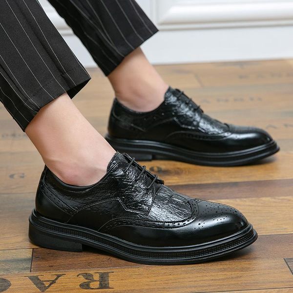 Designer italien Mode Mâle Chaussures Plates Bullock Sculpture Mocassins Slip-on Coiffeur Casual Hommes Chaussures Noires grande taille: US6.5-US10