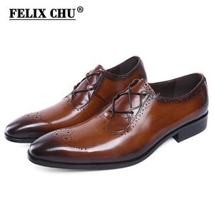 Chaussures habillées en cuir véritable faites à la main de styliste italien pour hommes, chaussures Derby de bureau à lacets, noires et brunes Oxfords