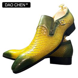 Zapatos de vestimenta italiana hombres s de cuero casual genuino negro mixto mixto strap memas zapatos de vestir banquete de boda l caua coor trampa mem dre hoe