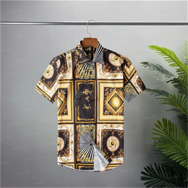 Marques de mode italiennes Chemises de robe de luxe chemises de rue chemises de rue chemises de qualité pour hommes de créateur bouton asiatique taille s-3xl yyj