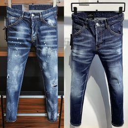 Italienische Mode, europäische und amerikanische Herren-Freizeitjeans, hochwertig gewaschen, handpoliert, qualitätsoptimiert 9837-9881 01