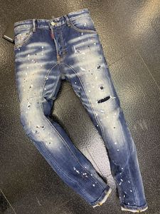 Jeans décontractés pour hommes européens et américains de la mode italienne, lavés haut de gamme, polis à la main, qualité optimisée LA508