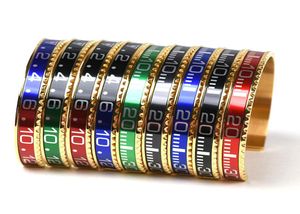 Mode Italienne Hommes Bracelets En Acier Inoxydable Manchette Bracelet Compteur De Vitesse Bracelet Officiel Bracelets Femme Plaqué Or Bijoux Cadeau1750459