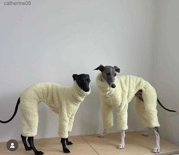 Mono de cuatro patas para galgo italiano, abrigo cálido de invierno para perro, ropa para perro Greyhound Whitbit L230621