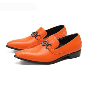 Chaussures italiennes faites à la main pour hommes, chaussures formelles à bout pointu en cuir pour hommes, chaussures de fête et de mariage