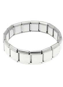 Bracelets modulaires en acier de liaison italienne 18pcs Bracelet de charme italien19158812456