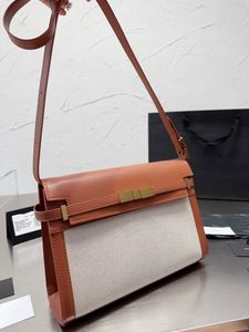 Sac de créateur de luxe italien patchwork simple boucle en métal sac à bandoulière simple épaule sac Manhattan