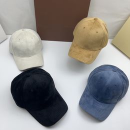 Sombreros de diseñador de lujo italianos nuevas gorras de béisbol bordadas tridimensionales otoño/invierno interior de algodón ligero y transpirable para hombres y mujeres