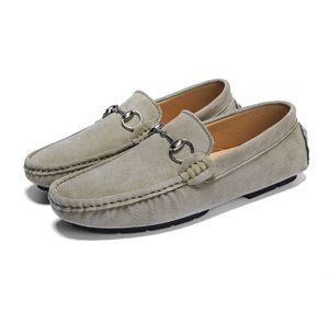 Zapatos italianos para hombre, mocasines informales de lujo de verano para hombre, mocasines de cuero genuino, zapatos náuticos transpirables ligeros