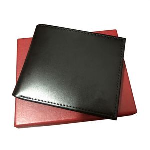 Italiaanse heren portemonnee luxe heren lederen designer portefeuilles voor mannen portemonnee met rode doos stof bag246m