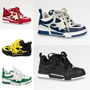 Italiaans opmerkelijk Brood schoenen klassiekers sportschoenen Heren topkwaliteit kalfsleer bicolor bovenzijde Bloemenventilatie mesh outdoor designer geïnspireerde sneakers