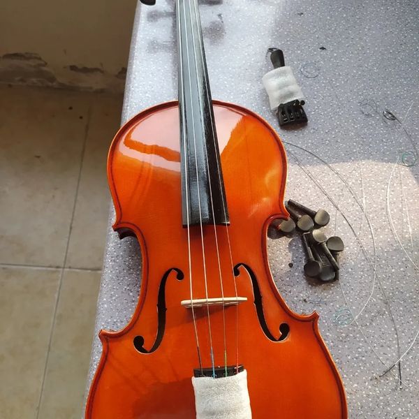 Violín italiano puro hecho a mano violín profesional maestro de alta calidad 4/4 instrumento musical violín de madera maciza 4/4