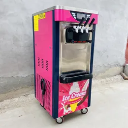 Italienischer Softeis-Maschinenständer, drei Geschmacksrichtungen, Softeismaschine für Eis
