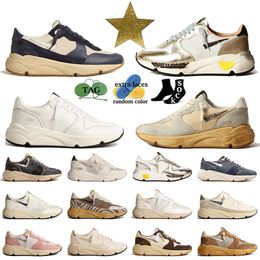 Italian STAR Running Sole goldenes sneakers For Designer Do-old Dirty sneakers Weeding Slide Star Leopard Suede Mixed Leather Graffiti Casual Shoe men women 35-46