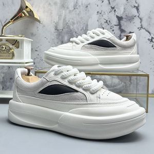 Italiaanse stijl jurk bruiloftsfeest zakenschoenen mode vulcanisatie ademende casual sneakers rond teen dikke bodem vrije tijd wandelende loafers w33