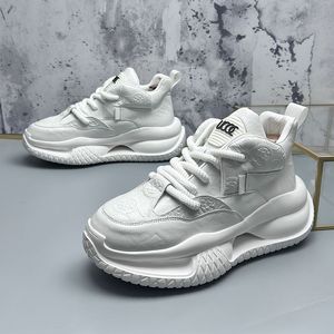 Italiaanse stijl jurk bruiloftsfeest zakenschoenen mode ademende gevulkaniseerde casual sneakers rond teen dikke bodem buiten vrije tijd wandellabers w60