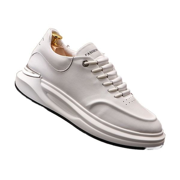 Robe de style italien chaussures de mariage mode plat respirant blanc vulcanisé baskets décontractées léger bout rond fond épais affaires conduite mocassins J103