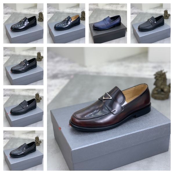 Tendance italienne classique hommes chaussures habillées de créateur pour hommes Oxfords chaussures en cuir verni à lacets formelles en cuir noir chaussures de fête de mariage taille 38-45