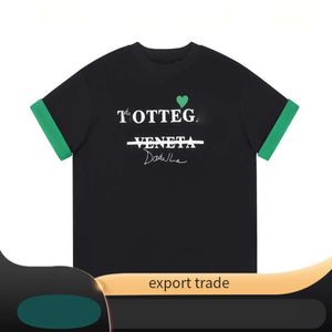 Italiaans trendy merk BV2022 lente/zomer nieuw T-shirt met korte mouwen voor mannen en vrouwen, losse aanpassing, live streaming en high-end goederen