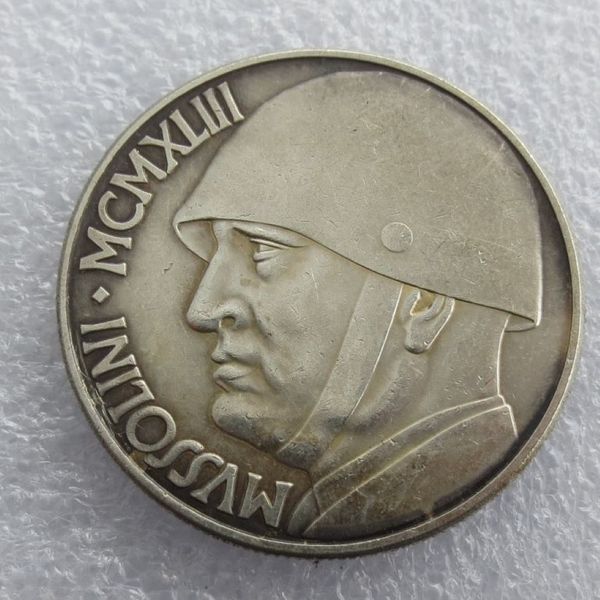 Italie 20 Lire 1943 médaille copie pièces de monnaie accessoires de décoration de la maison pas cher usine 302Z