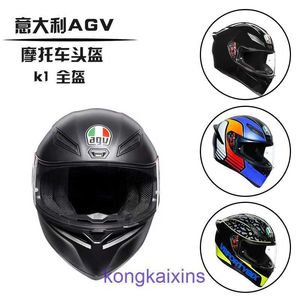 Casque de moto italien AGV K1K5, Protection contre les chutes, course Mist Rider, quatre saisons, complet pour hommes et femmes, 25YK