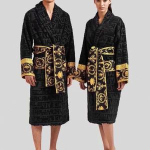 Italië Bath Robe Merk Sweatshirts Mens Dames Cardigans Designer Bathrobe Contrast Kleur Luxe paar Bathroben Groothandel Off FfJacket Down Qing