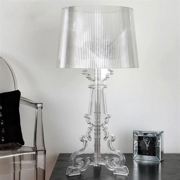 Italie Bourgie acrylique lampes de Table moderne Simple fantôme ombre lampe de bureau maison salon chambre étude Led support luminaires154s