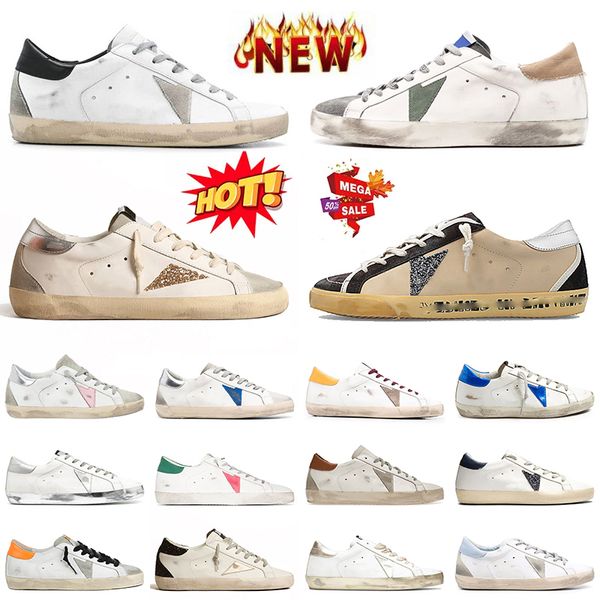 Italie Brand Designer Casual Goose Shoes Low Golden Goode Womens Mens en daim Flat Superstar Trainers Luxury Platform Cuir Do Old Dirty Outdoor Sports Sneakers