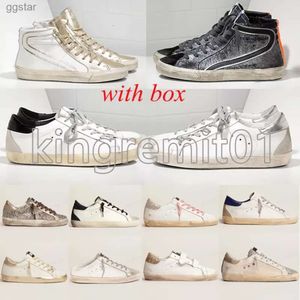 Italië Merk Gouden Sneakers Gooseity Star DoOld Vuile Schoenen Ster Sneakers Designer Trainers Italys Merken Heren Sneaker Klassiek Rubber Trainer Modieus Roze B0HV