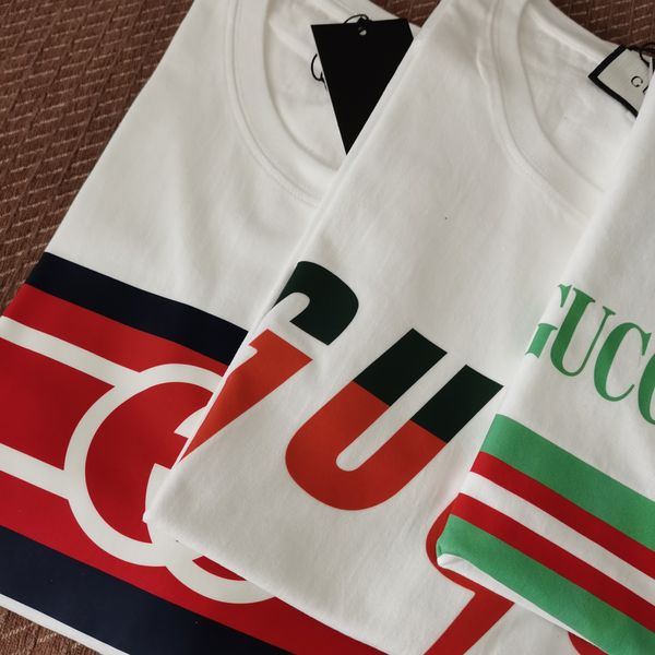 Italia marca Camisetas para hombre Europa Verano high street skateboard Camisas para mujer Carácter transpirable Clásicos Moda casual Mangas cortas Tamaño asiático Tránsito rápido