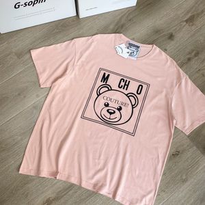 Italie Brands Comfort Colors T-shirts Designer Cartoon Bear ours ours lettre graphique Imprimé loisir Fashion Durable Quality Couple Style à manches courtes 564