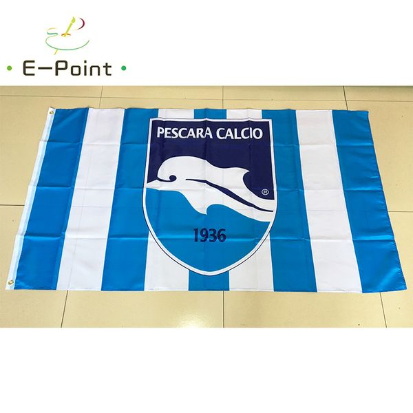 Italie Delfino Pescara 1936 FC 3 * 5ft (90cm * 150cm) drapeau en polyester bannière décoration volant maison jardin drapeau cadeaux de fête