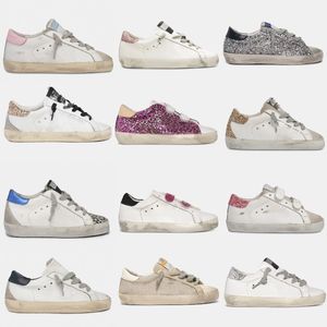 Designer Childrens Sneakers Golden Superstar Kids Shoe Sequin Classic White Do-old Dirty Child luxe Casual Chaussures mignonnes