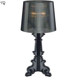 Italie Design Kartell Bourgie Lampes De Table Acrylique E14 LED Lampes De Bureau Art Décor Home Studio Salon Chambre Bureau Étude Bar H220423